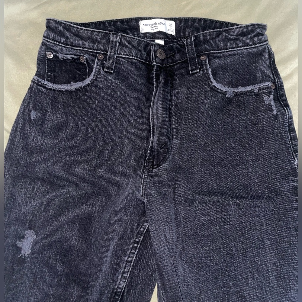 Abercrombie Black High Rise Skinny Jeans